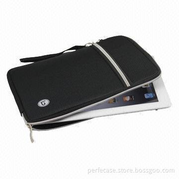 Top End Fabric/Handcraft Nylon Bag for iPad 2/3 with Extra Accessory Pocket and Hand Strap
